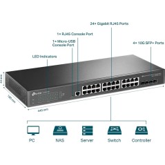 TP-Link JetStream TL-SG3428X 28-Port Gigabit Switch - High-Performance Networking Solution for Businesses